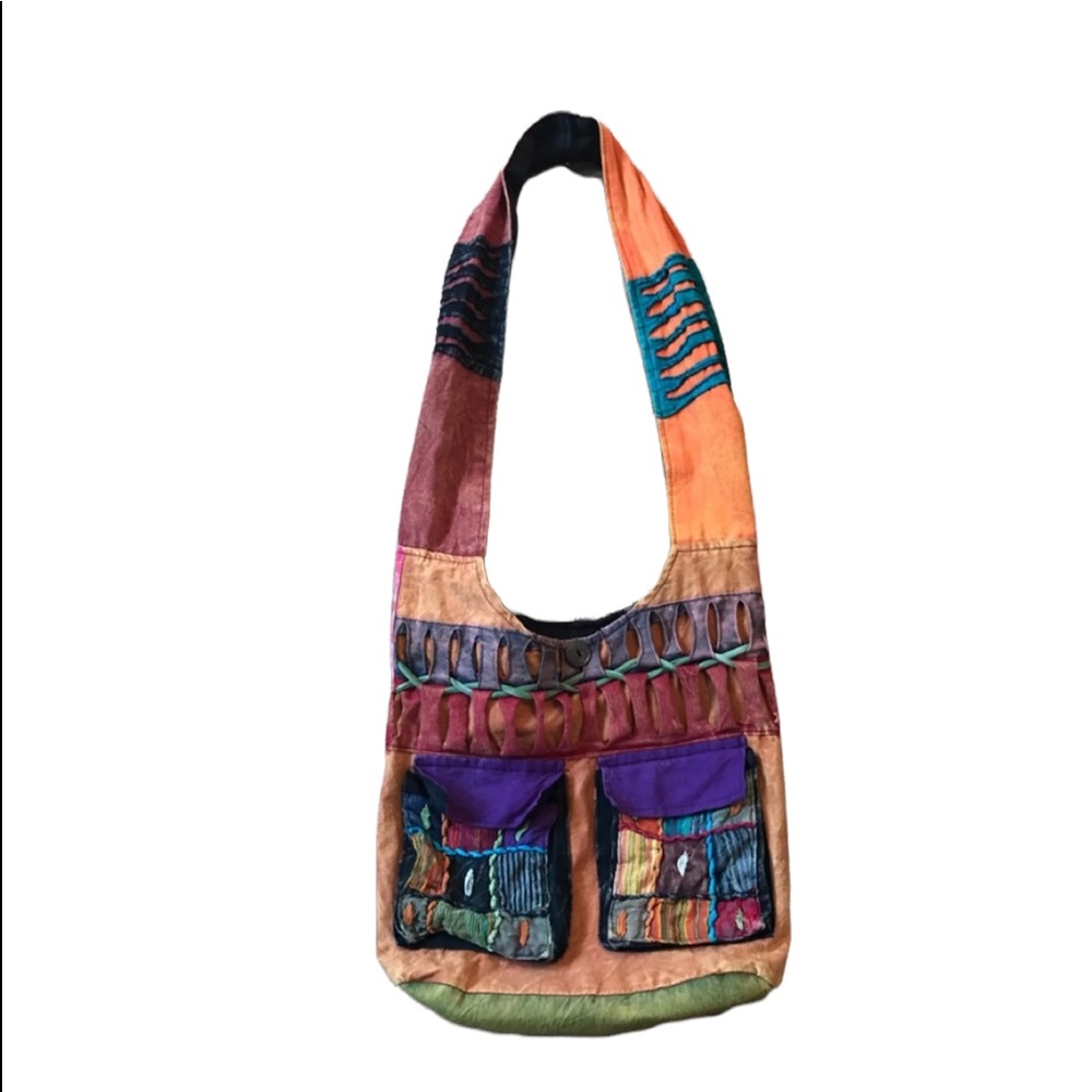 Boho Hippie Artsy Bag.   130 LG/GR/GR